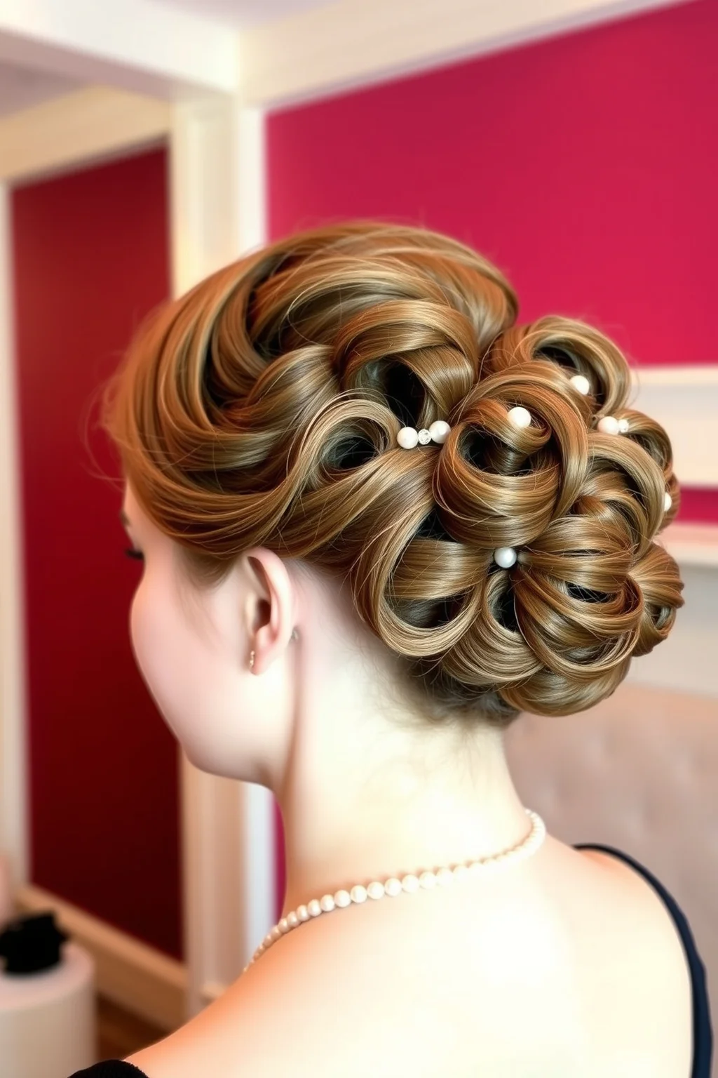 14. Elegant Pin Curl Updo