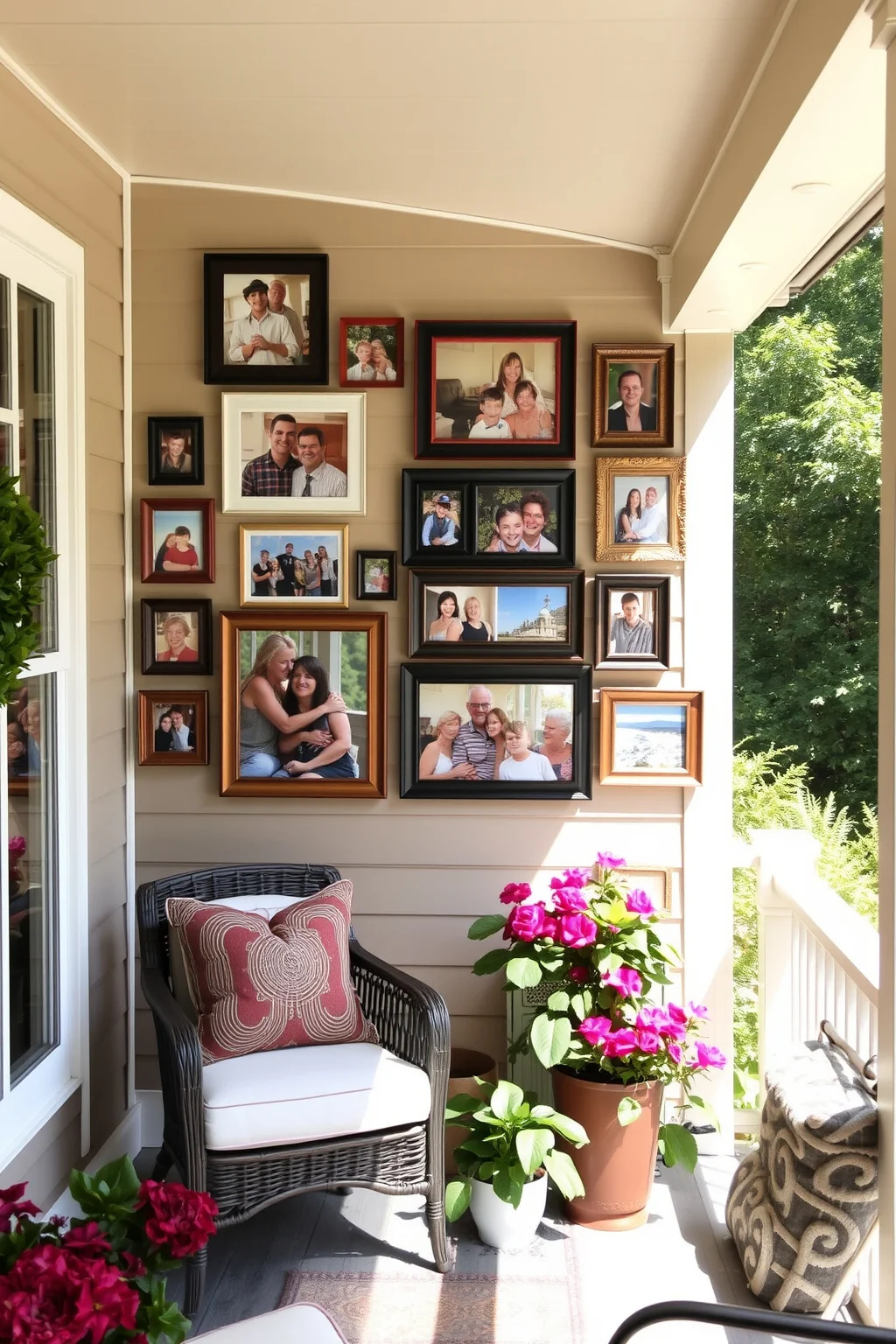 15. A Personal Touch with Family Photos