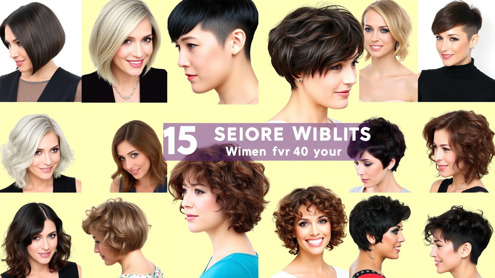 15 Short Hairstyles for Women Over 40 That Flatter