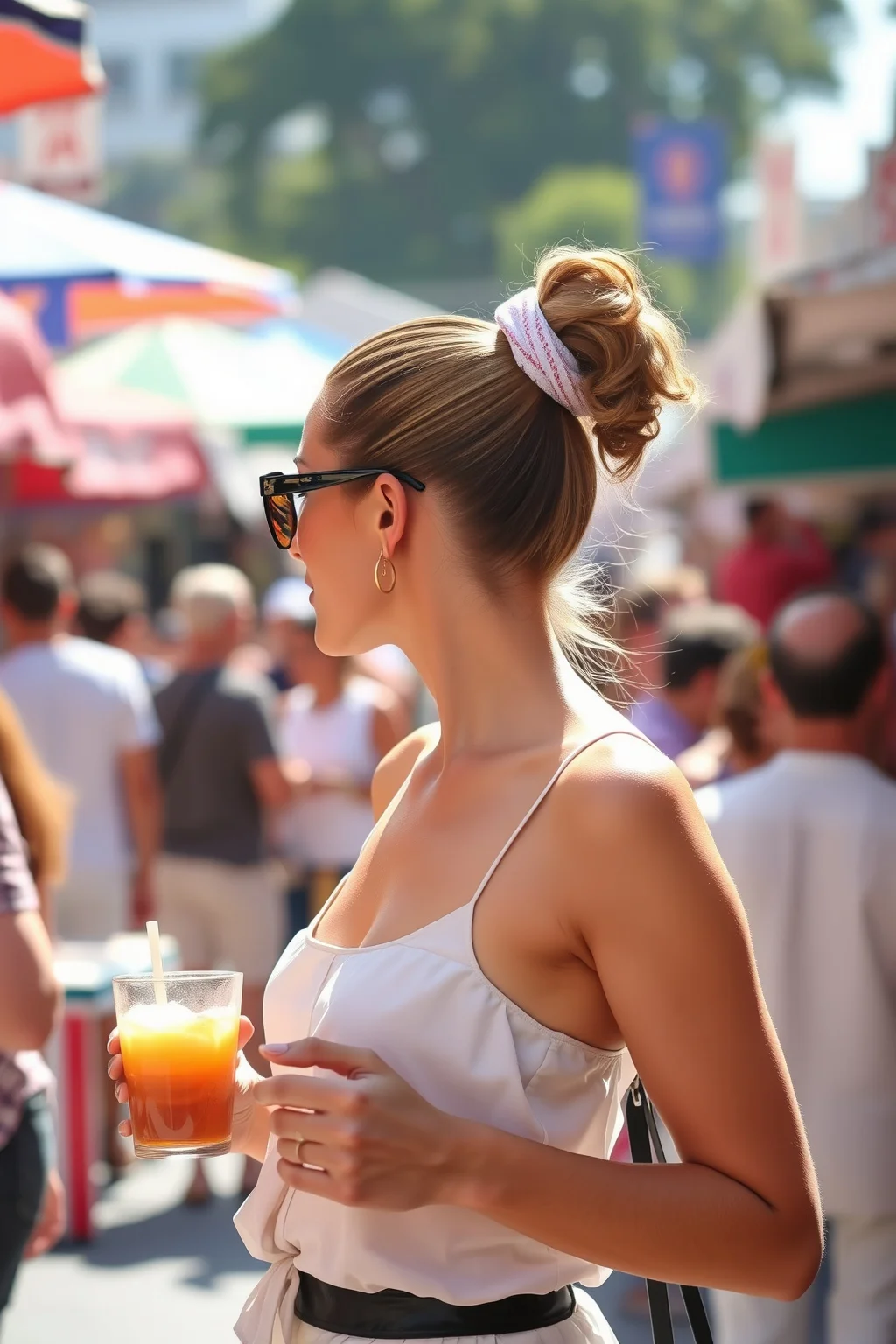 15. Slicked Back with a Ponytail