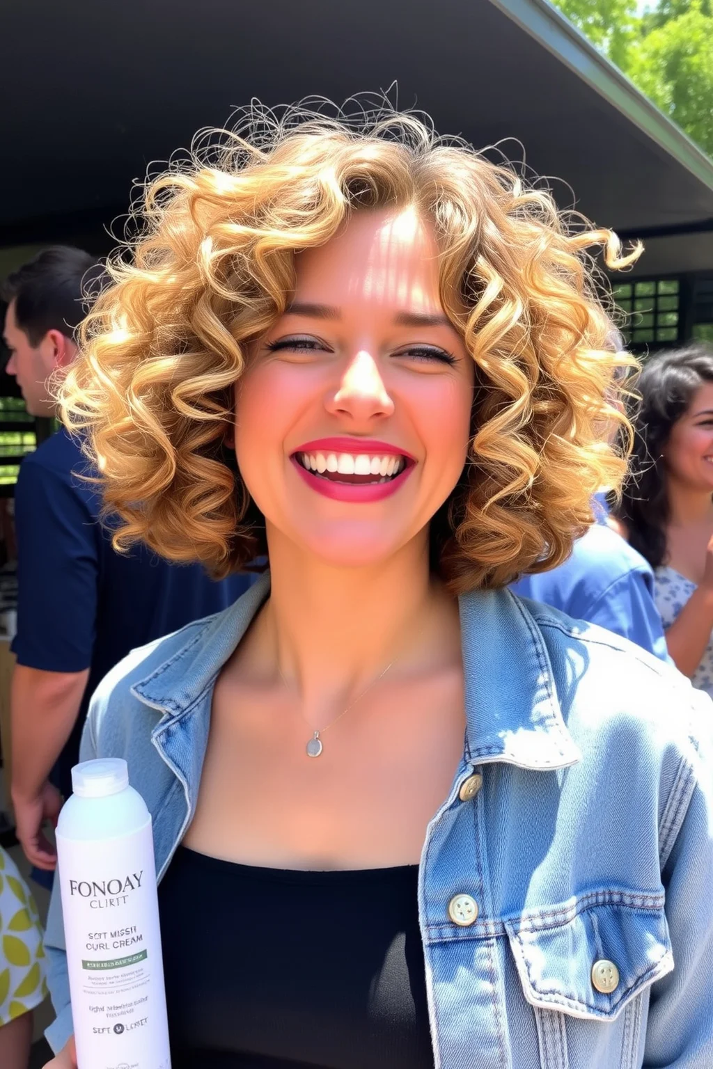 15. Soft Curly Bob