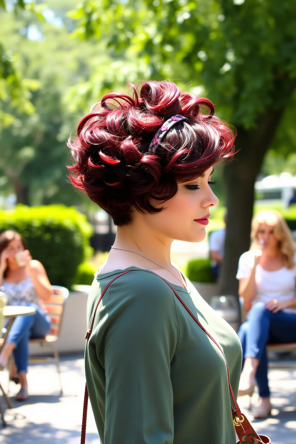 2. Pixie Cut with Curls
