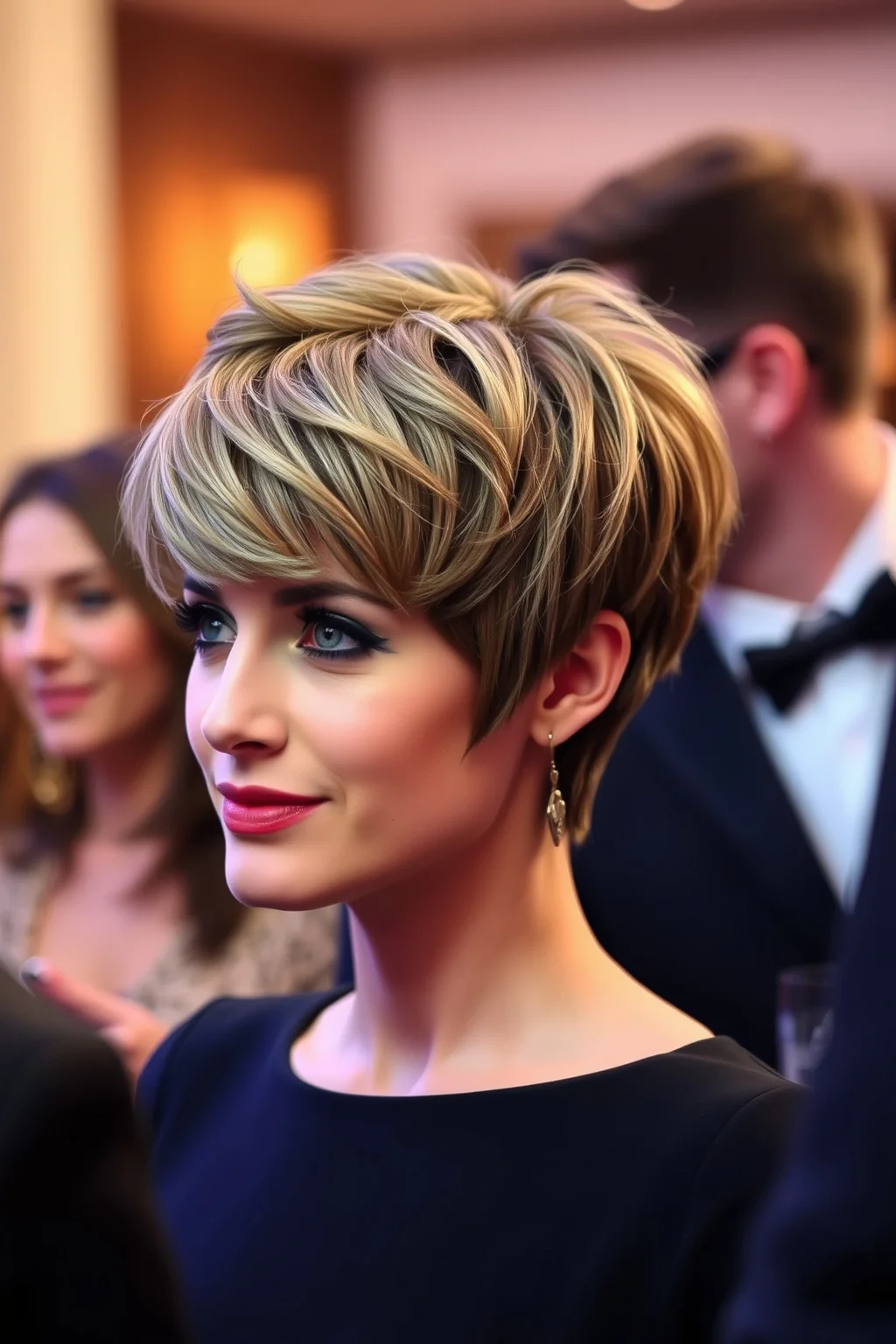 2. Textured Pixie Cut