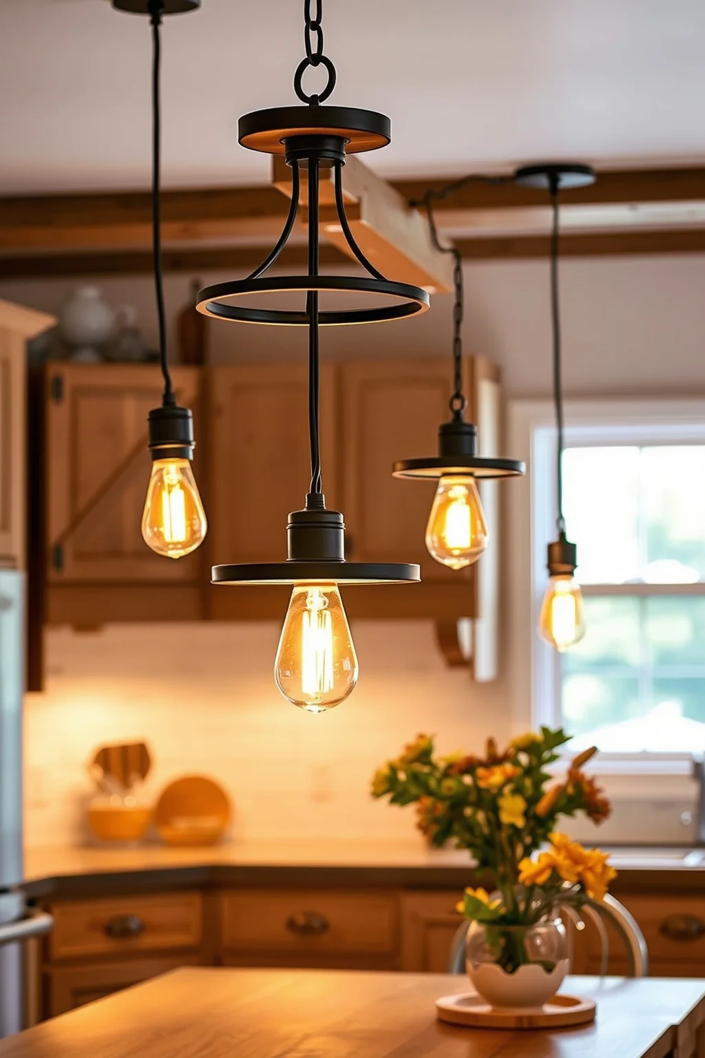 3. Rustic Lighting Fixtures