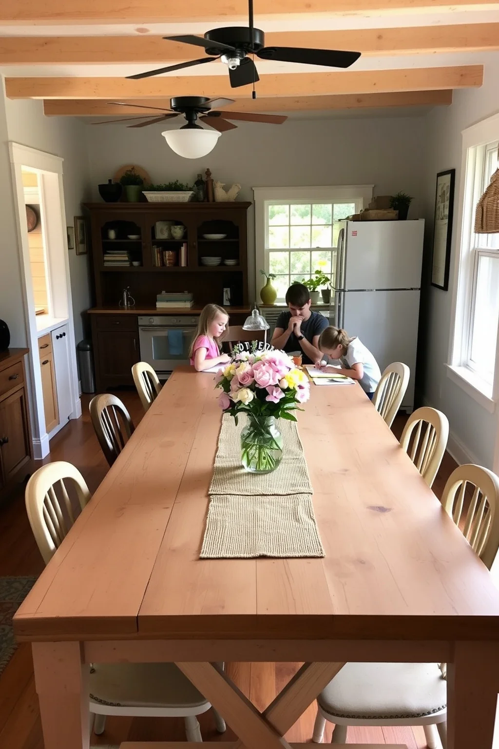 4. Farmhouse Dining Table