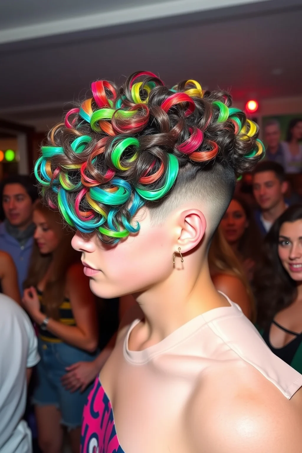 5. Curly Undercut