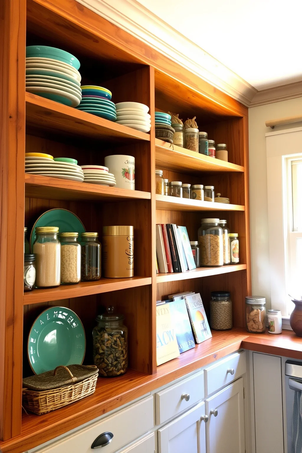 5. Open Shelving