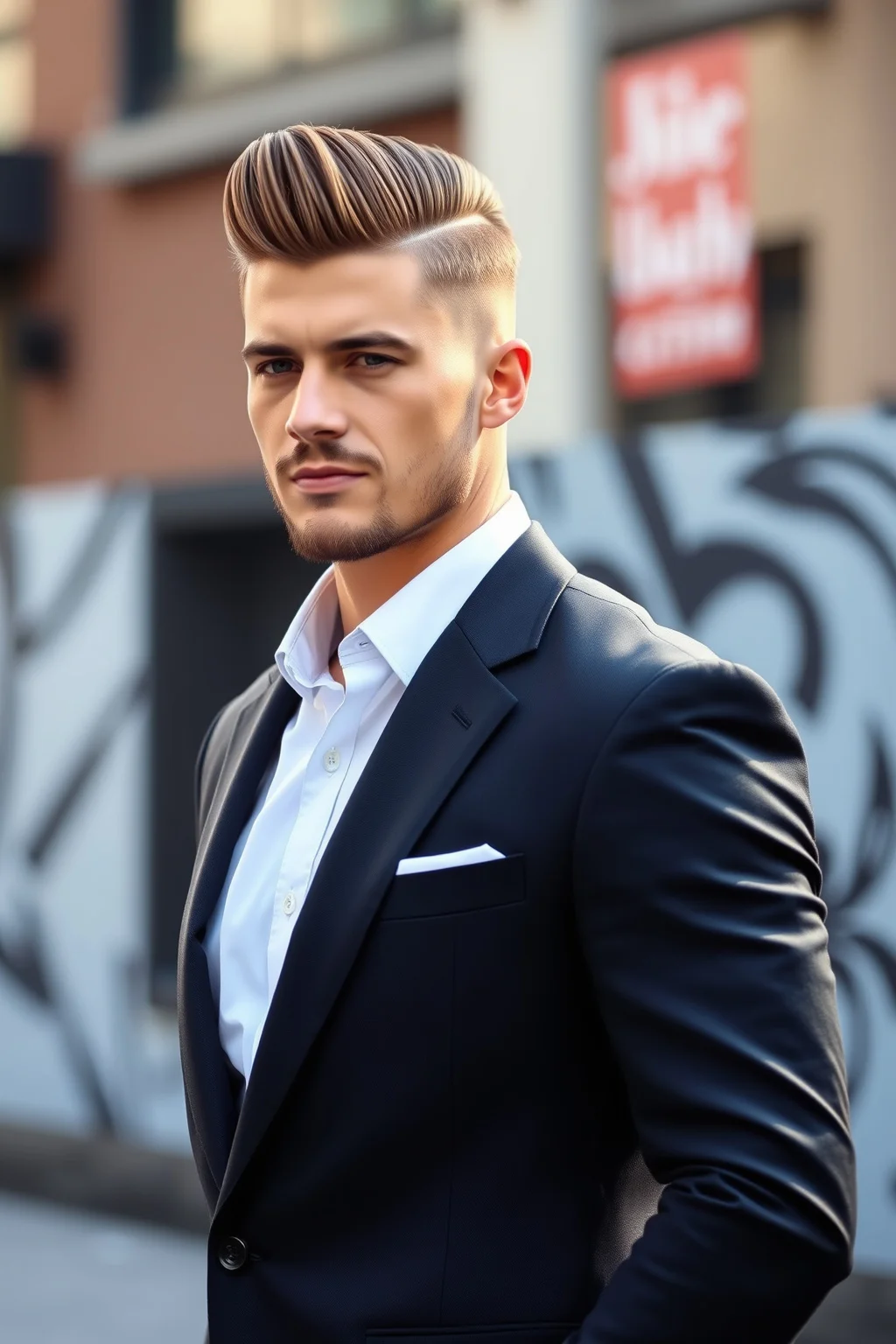 5. Pompadour Slick Back