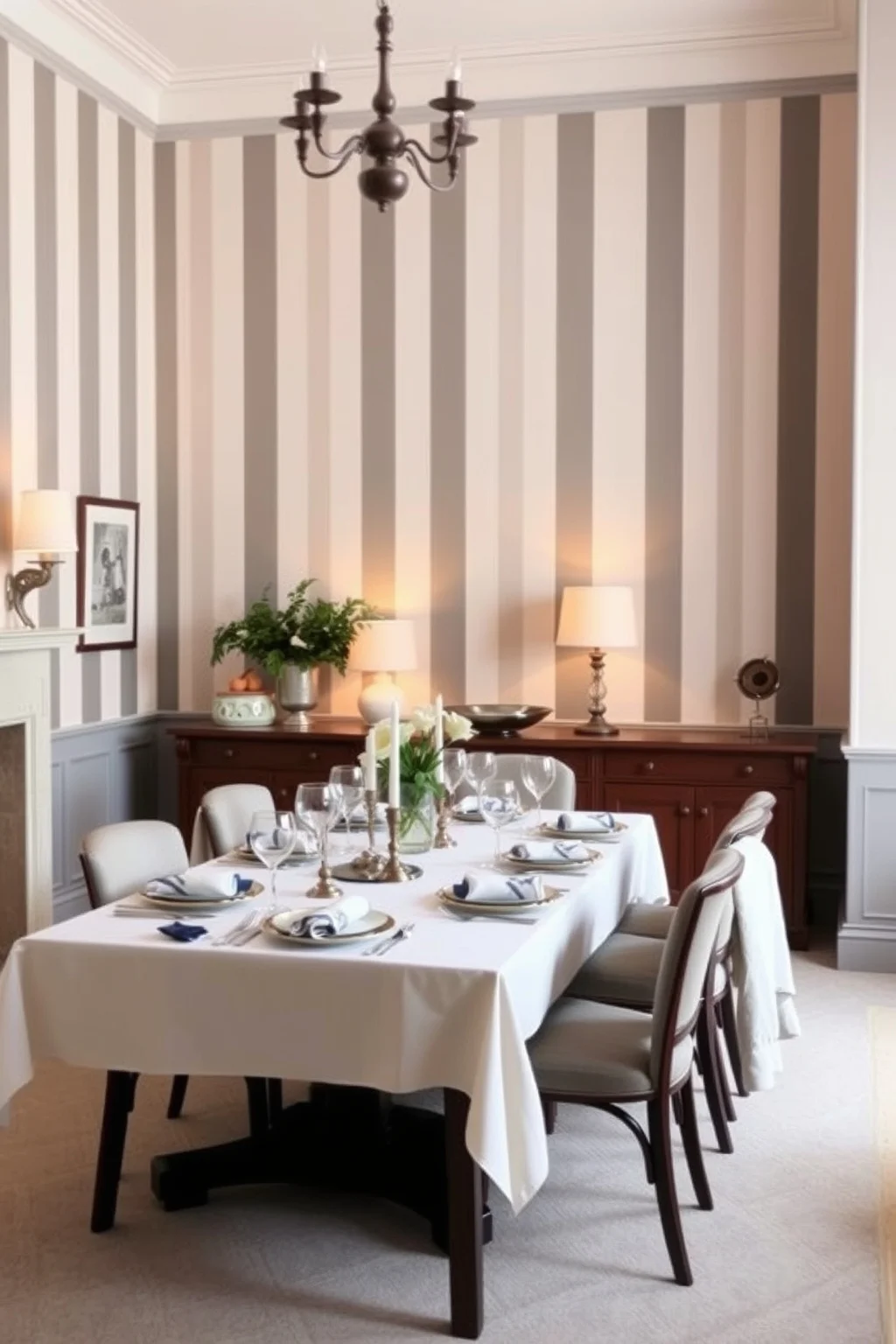 5. Striped Wallpaper