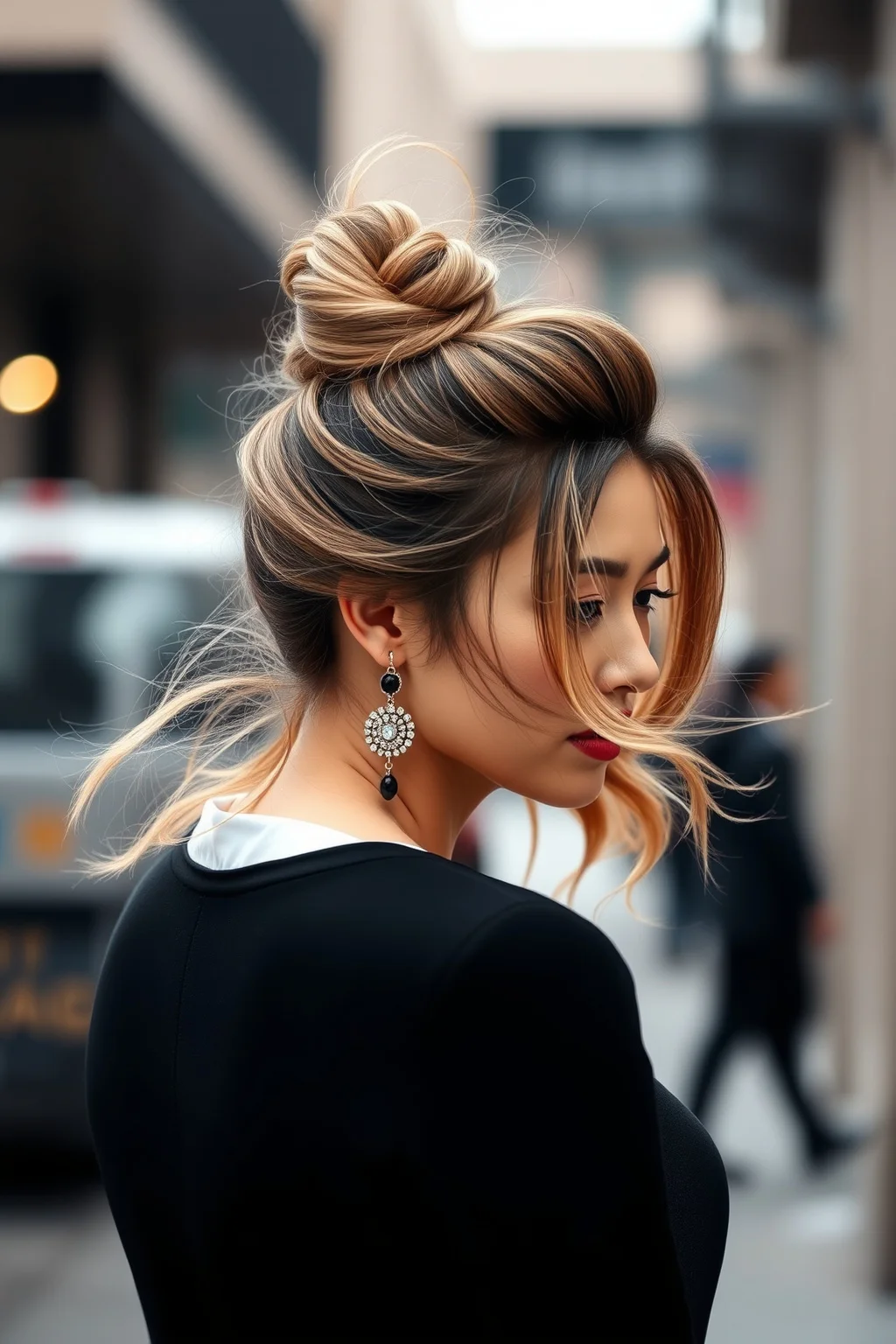 6. Half Up Top Knot