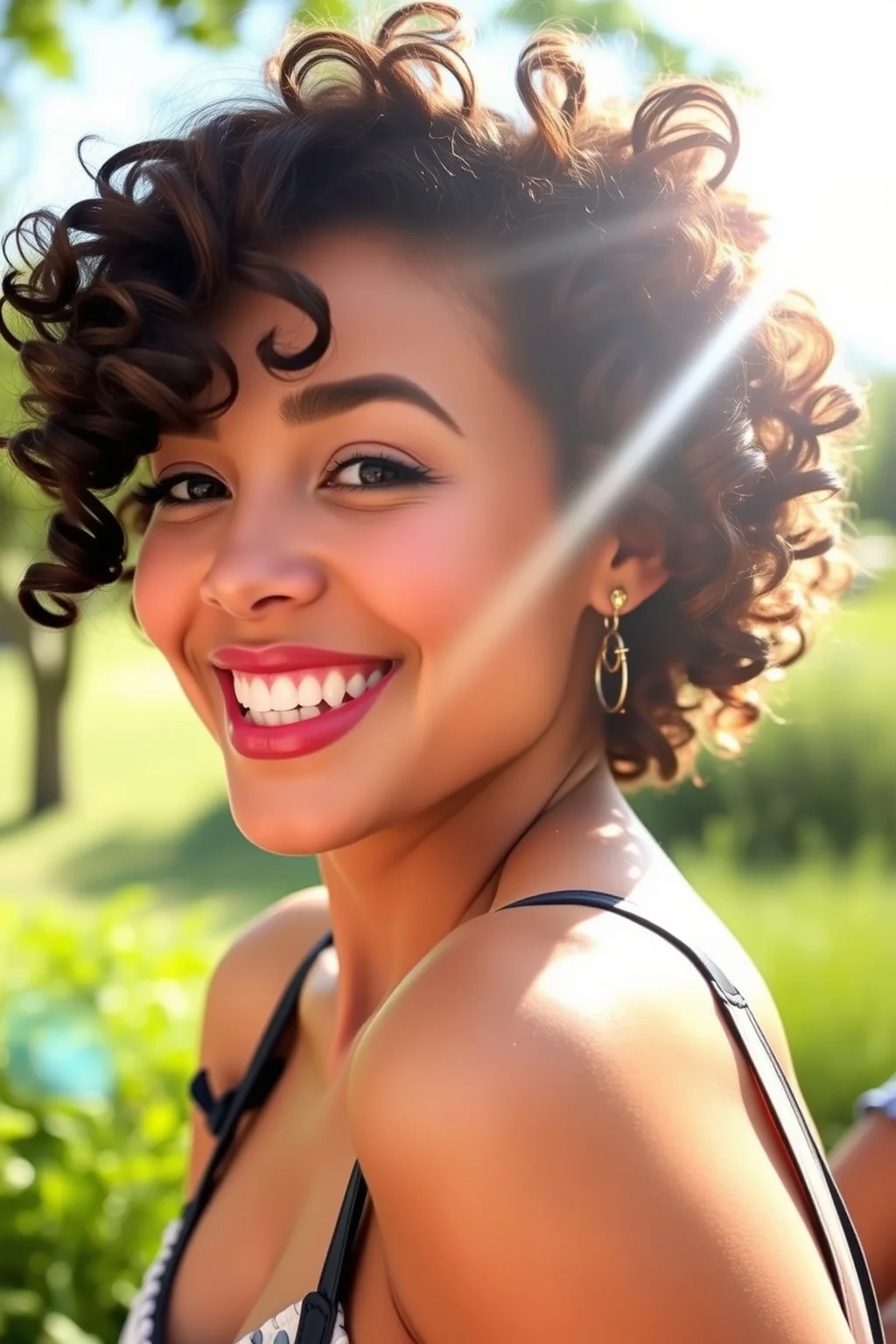 7. Curly Pixie
