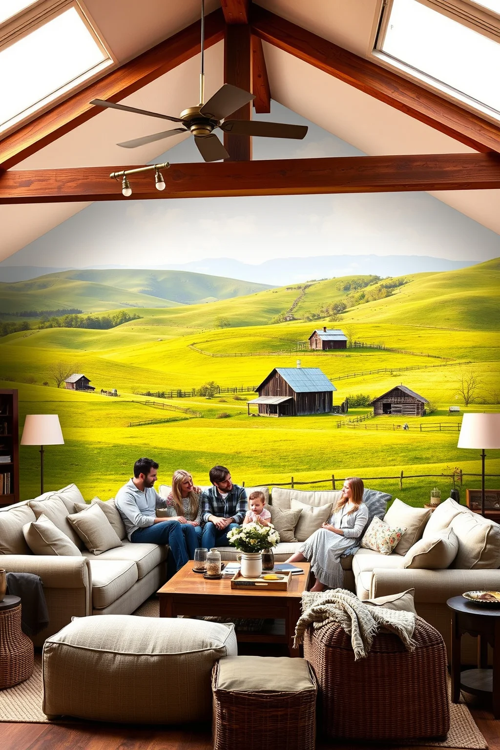 9. Country Scene Murals