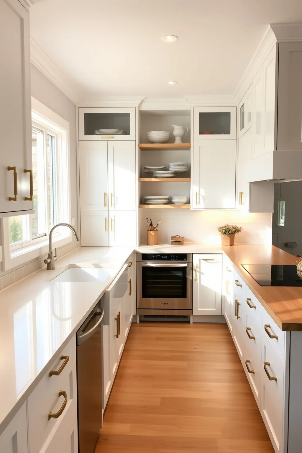 1. Bright White Cabinets