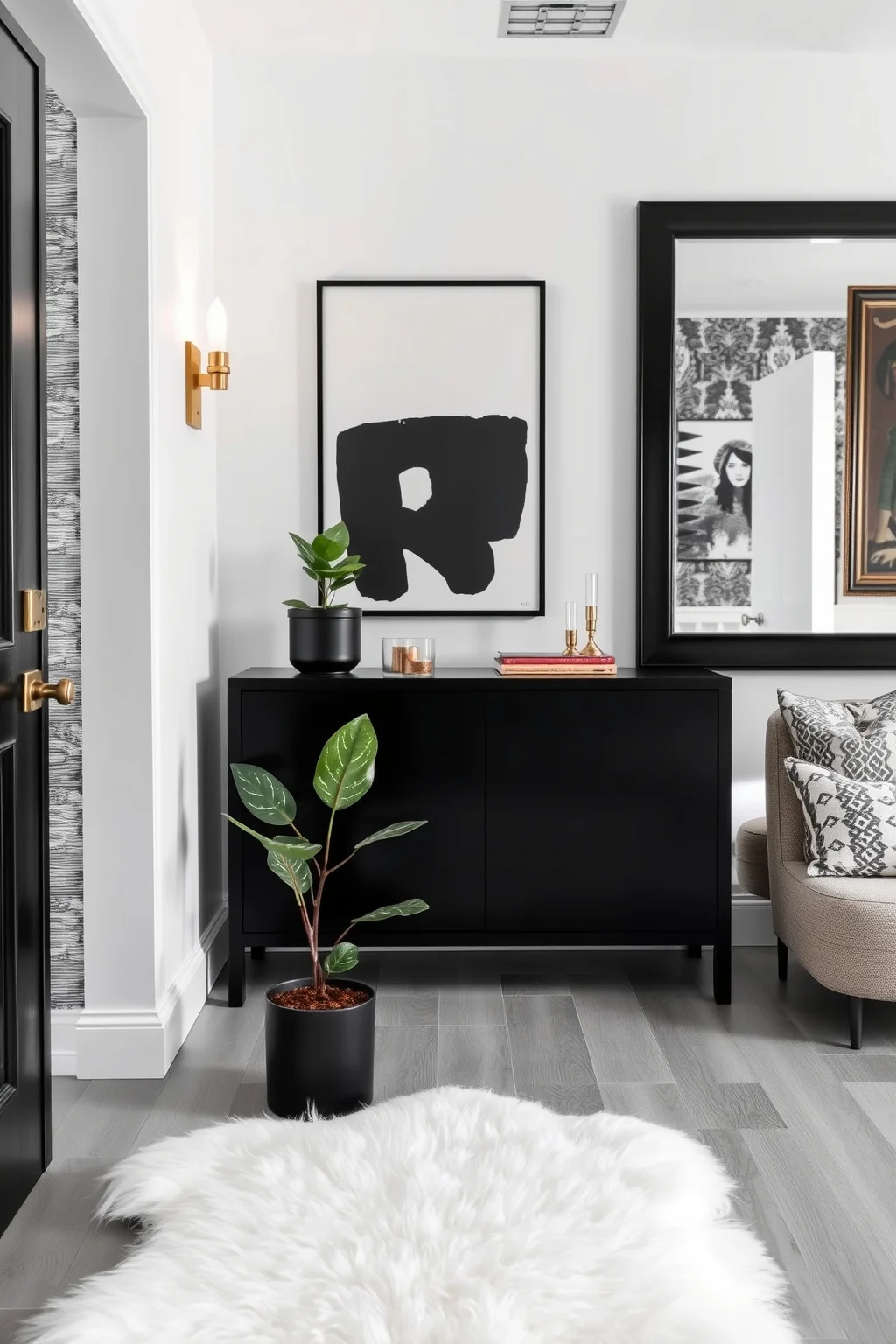 1. Elegant Black and White Contrast
