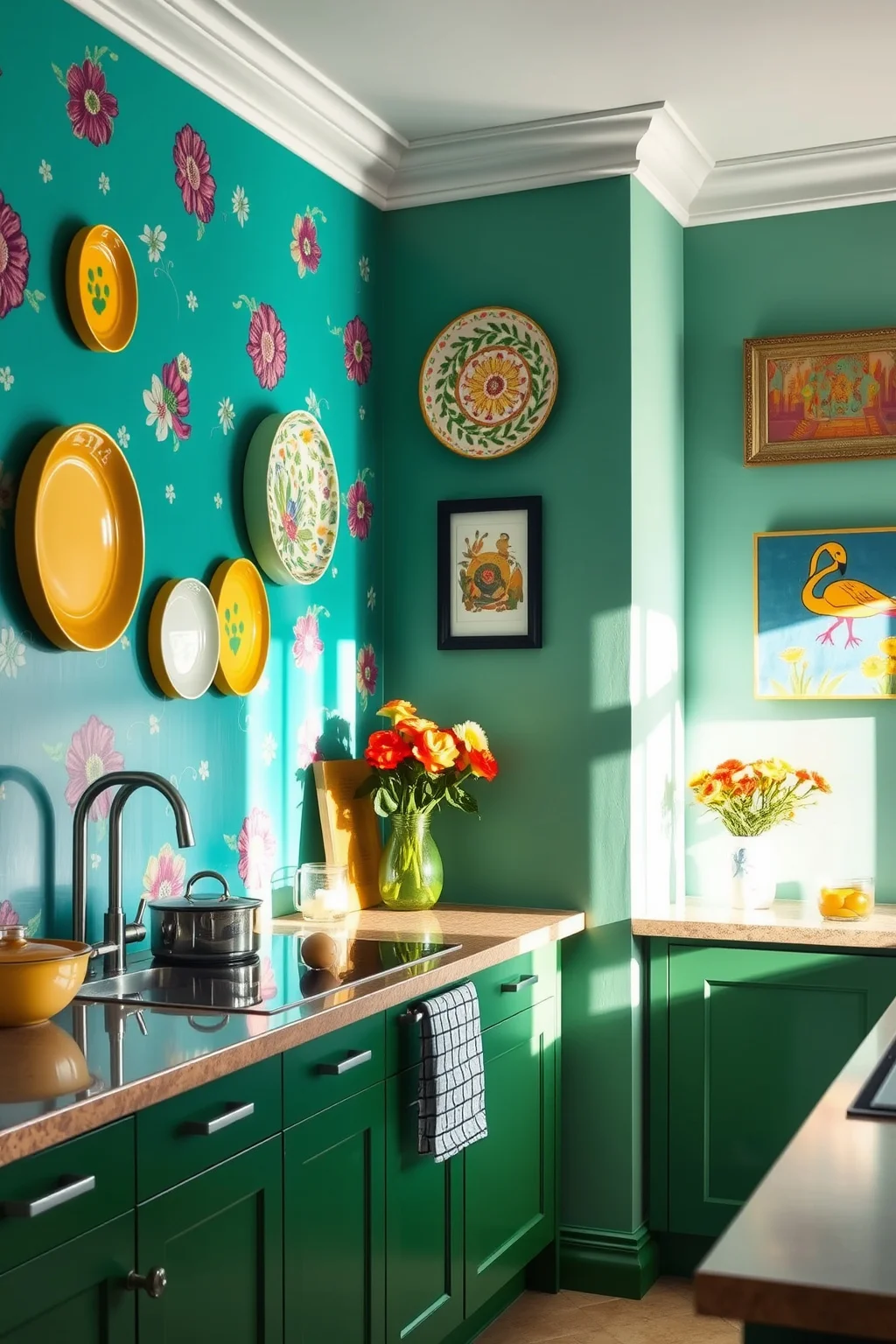 1. Vibrant Accent Walls