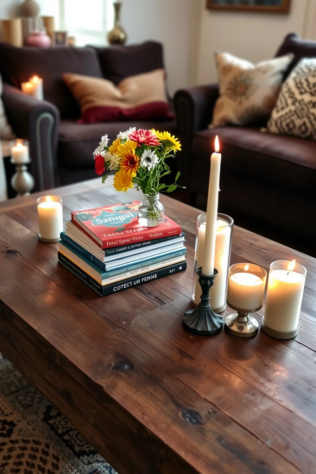 10. Eclectic Coffee Table Styling