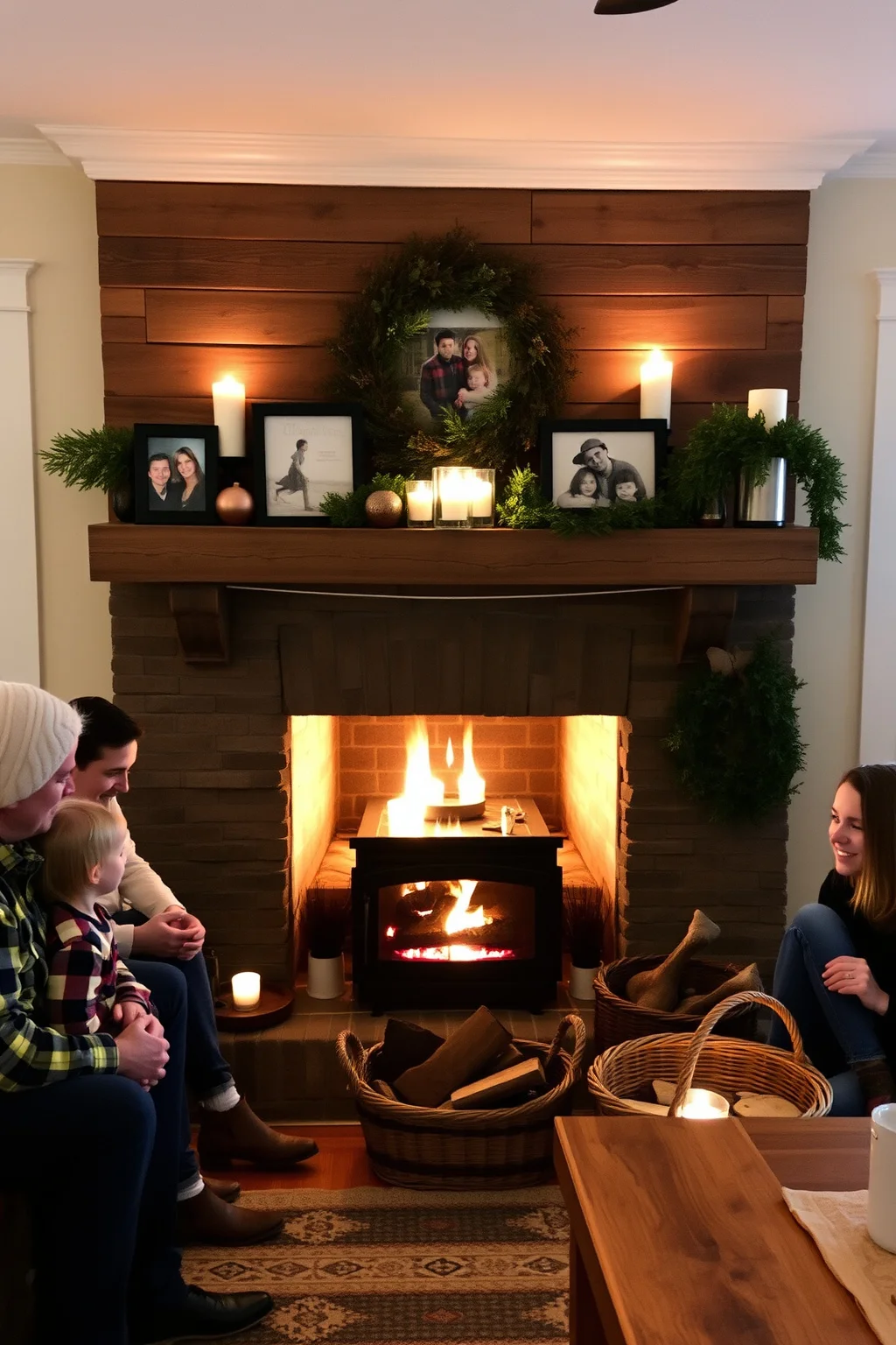11. Farmhouse Style Fireplace