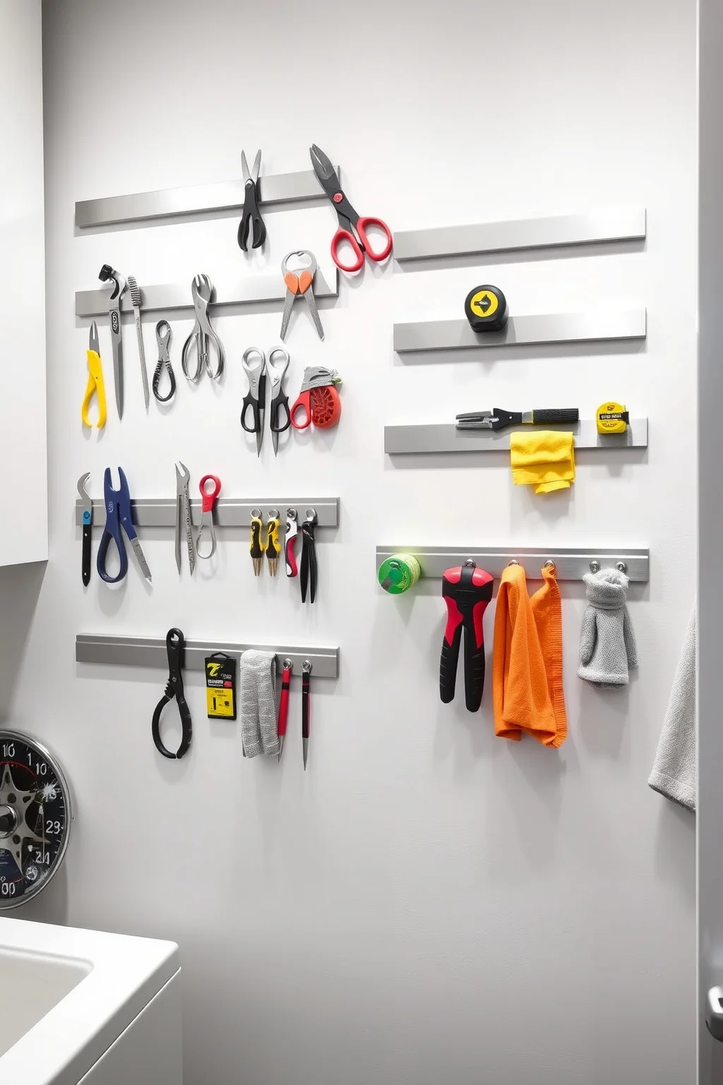 12. Magnetic Strips for Easy Access