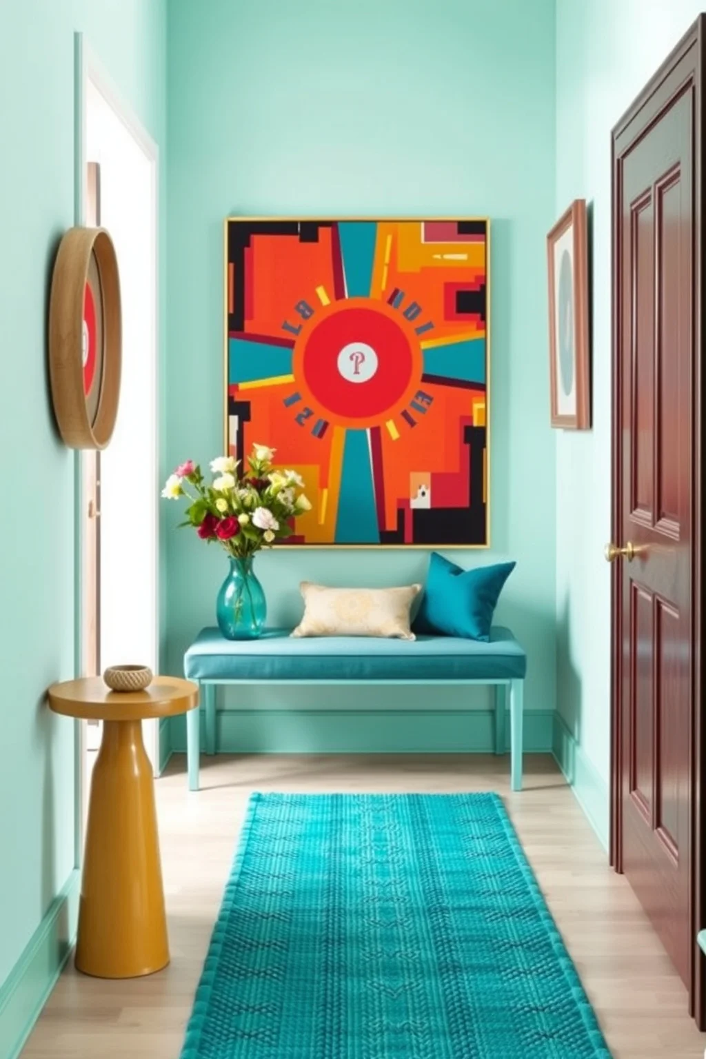 12. Vibrant Teal Accents