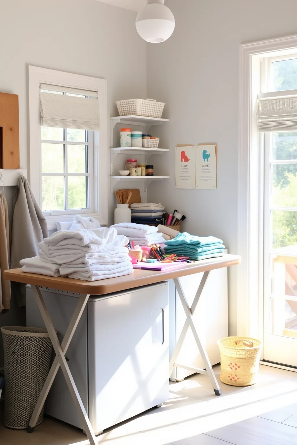13. A Folding Table for Extra Workspace