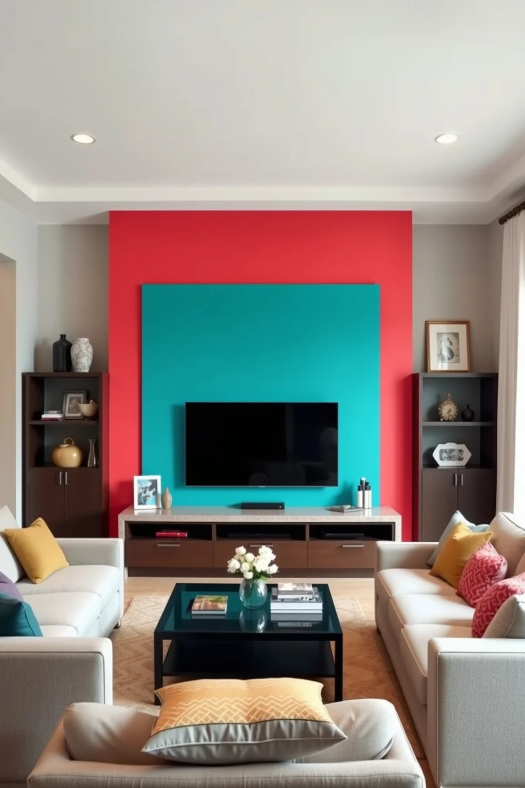 13. Colorful Accent Wall