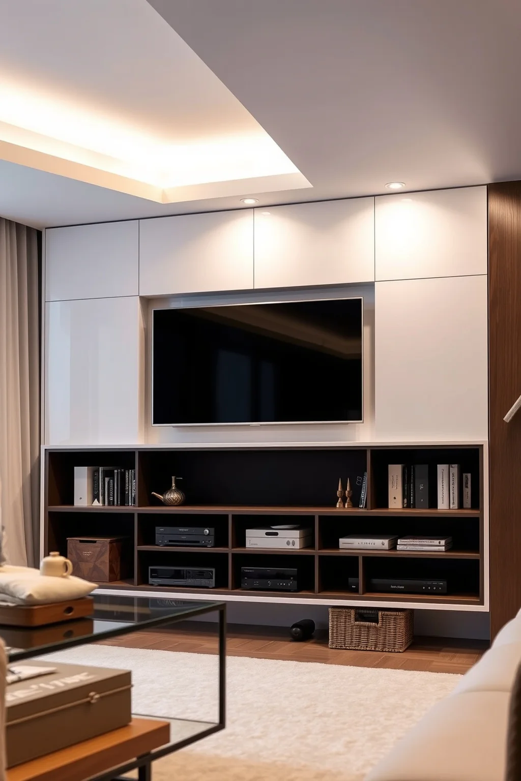 13. Streamlined Entertainment Center
