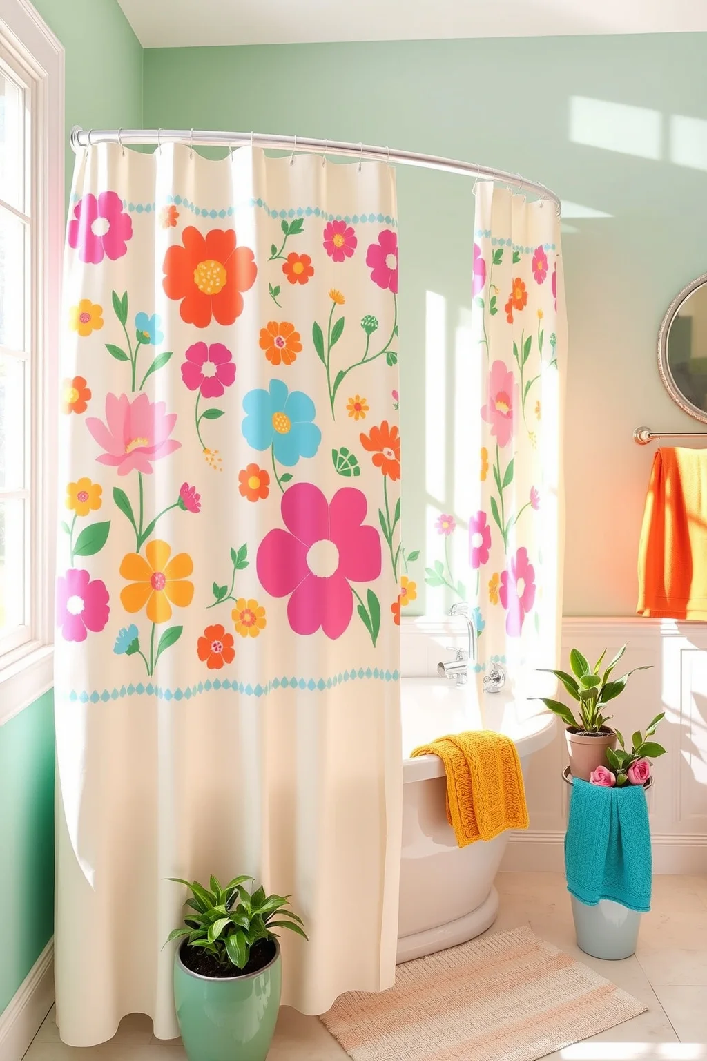 14. Charming Shower Curtain
