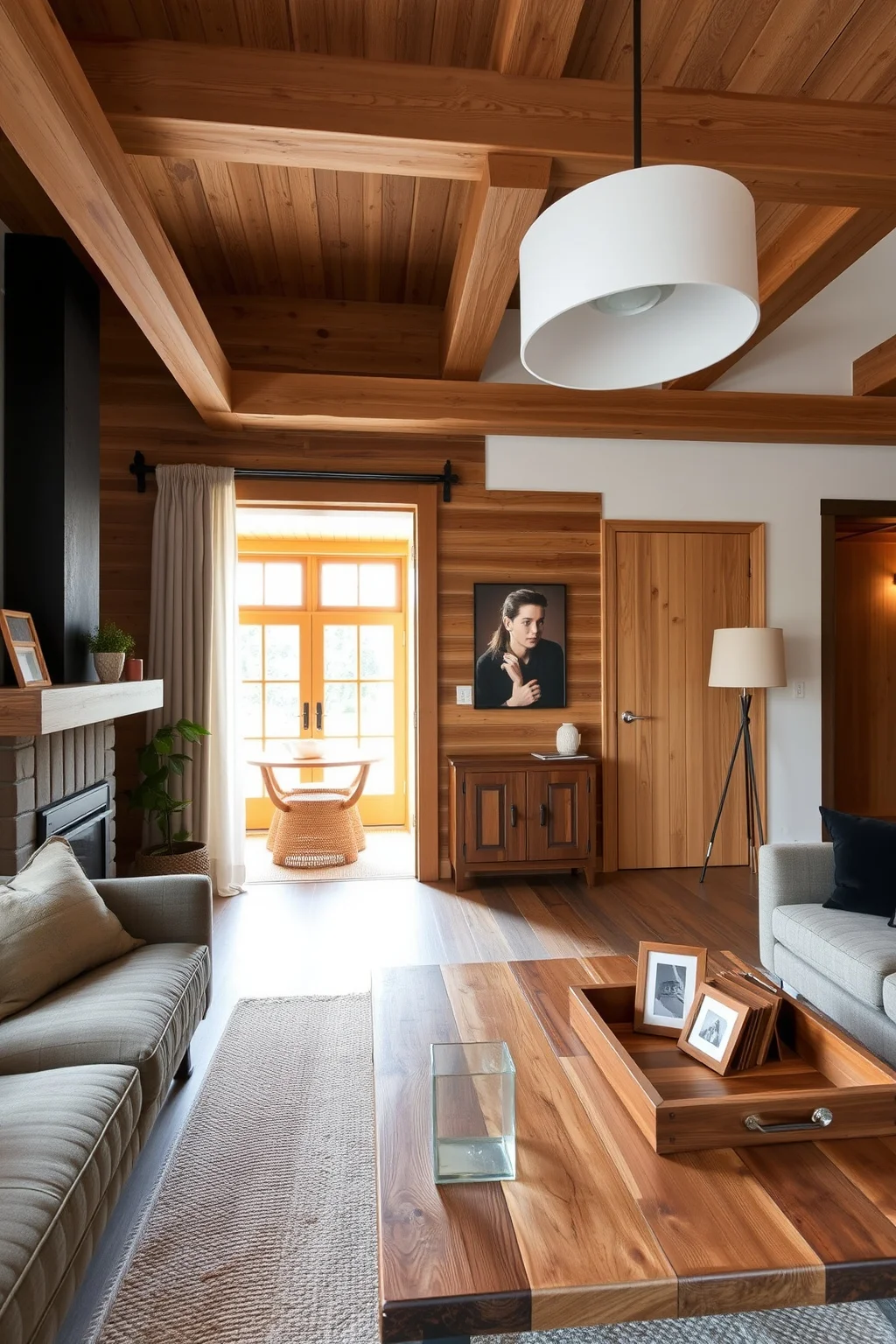 14. Warm Wood Accents