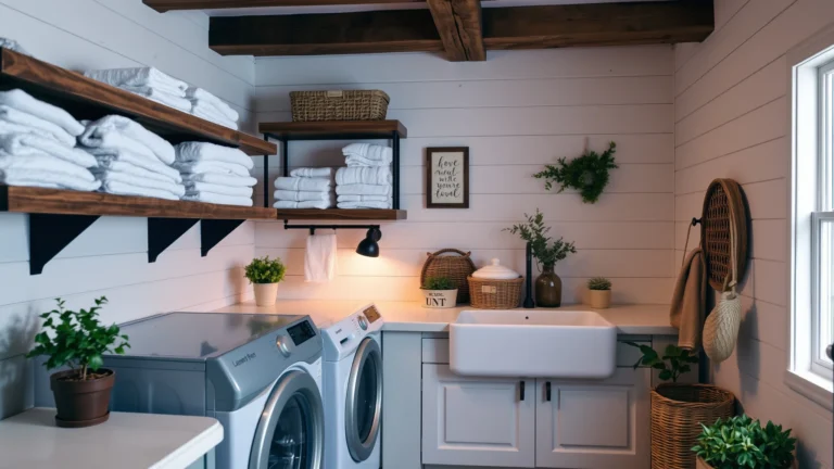 15 Farmhouse Laundry Room Ideas Full of Rustic Charm