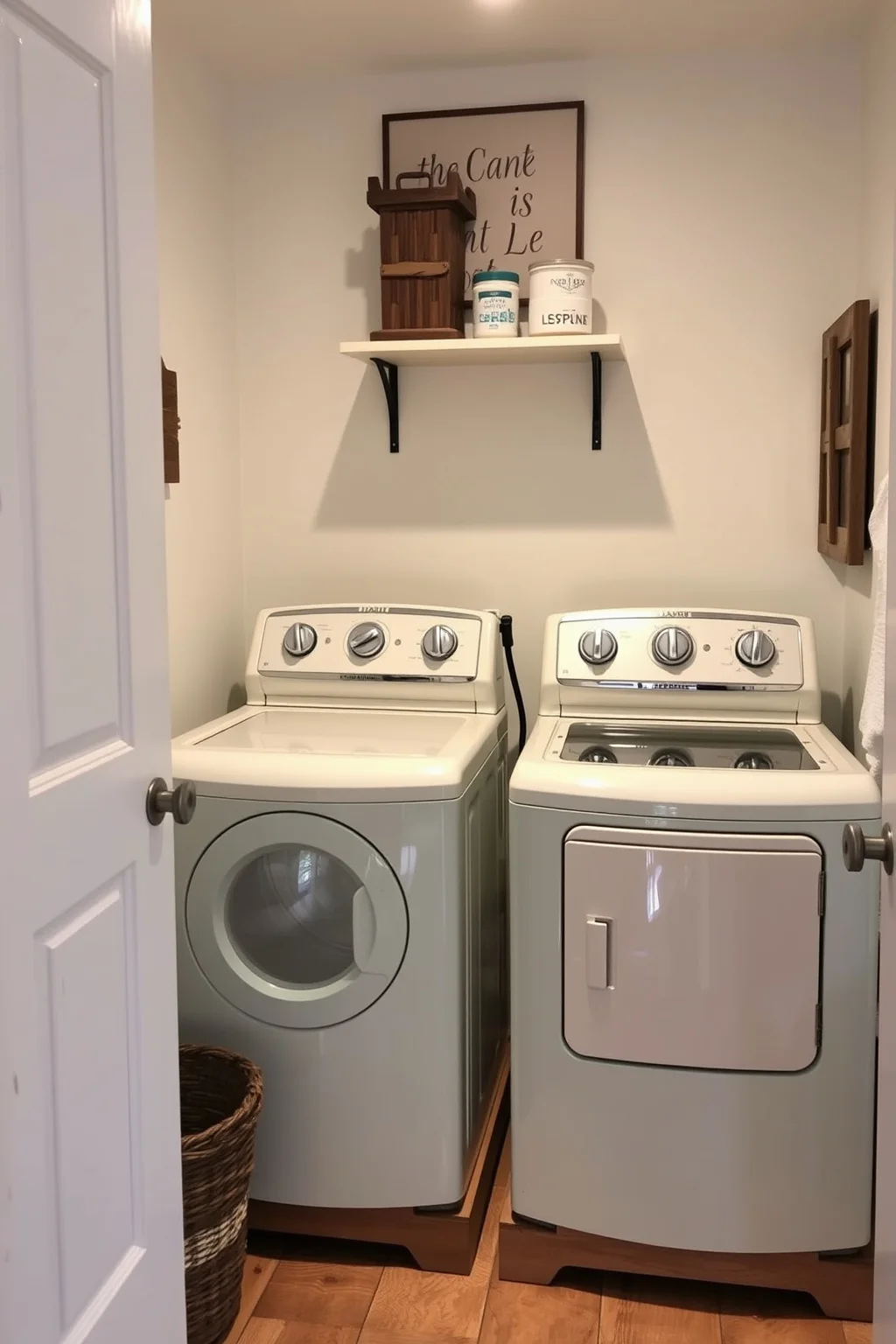 15. Farmhouse Style Washer and Dryer