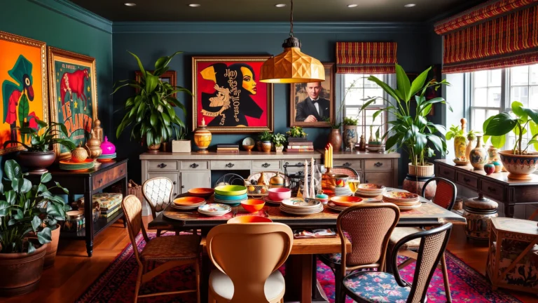 15 Maximalist Dining Room Ideas Full of Bold Personality