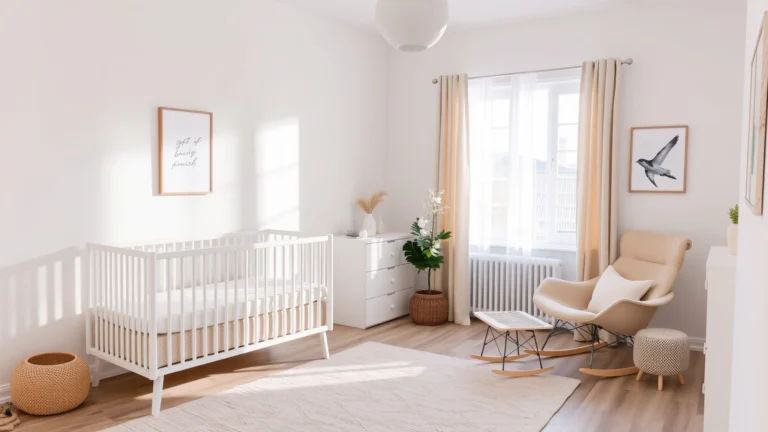 15 Minimalist Nursery Ideas for a Peaceful Baby Space