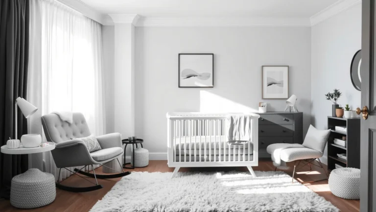 15 Monochrome Nursery Ideas for a Calm Stylish Space