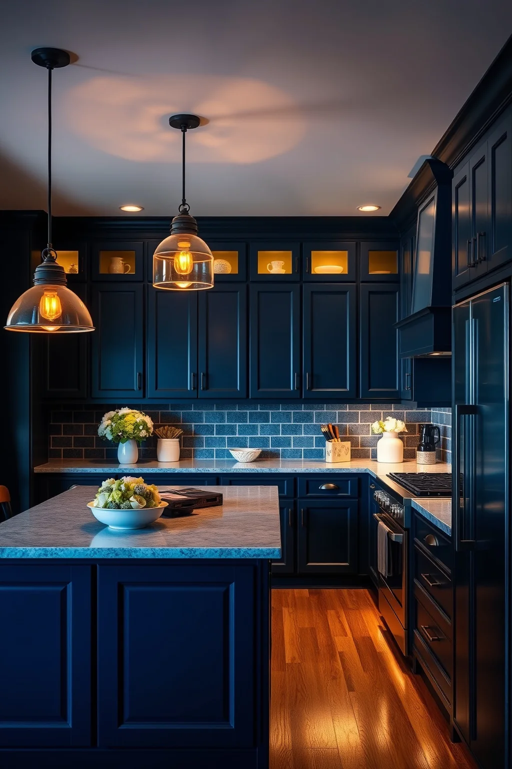 15. Navy with Soft Lighting
