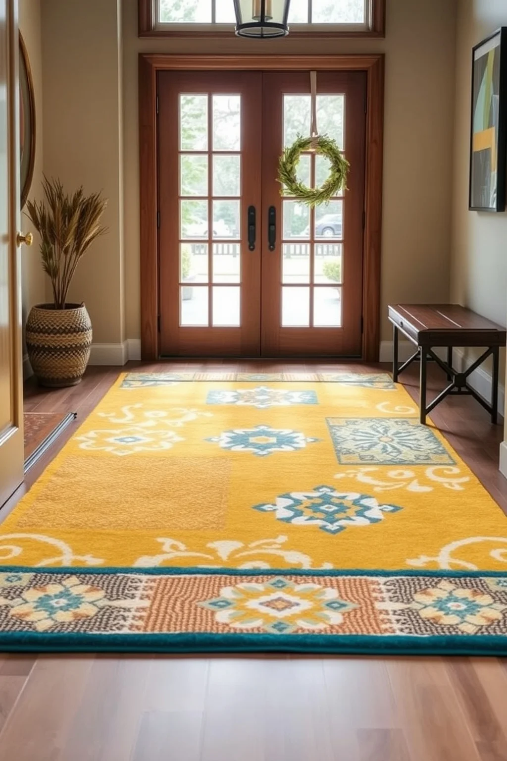 2. Bright Area Rug