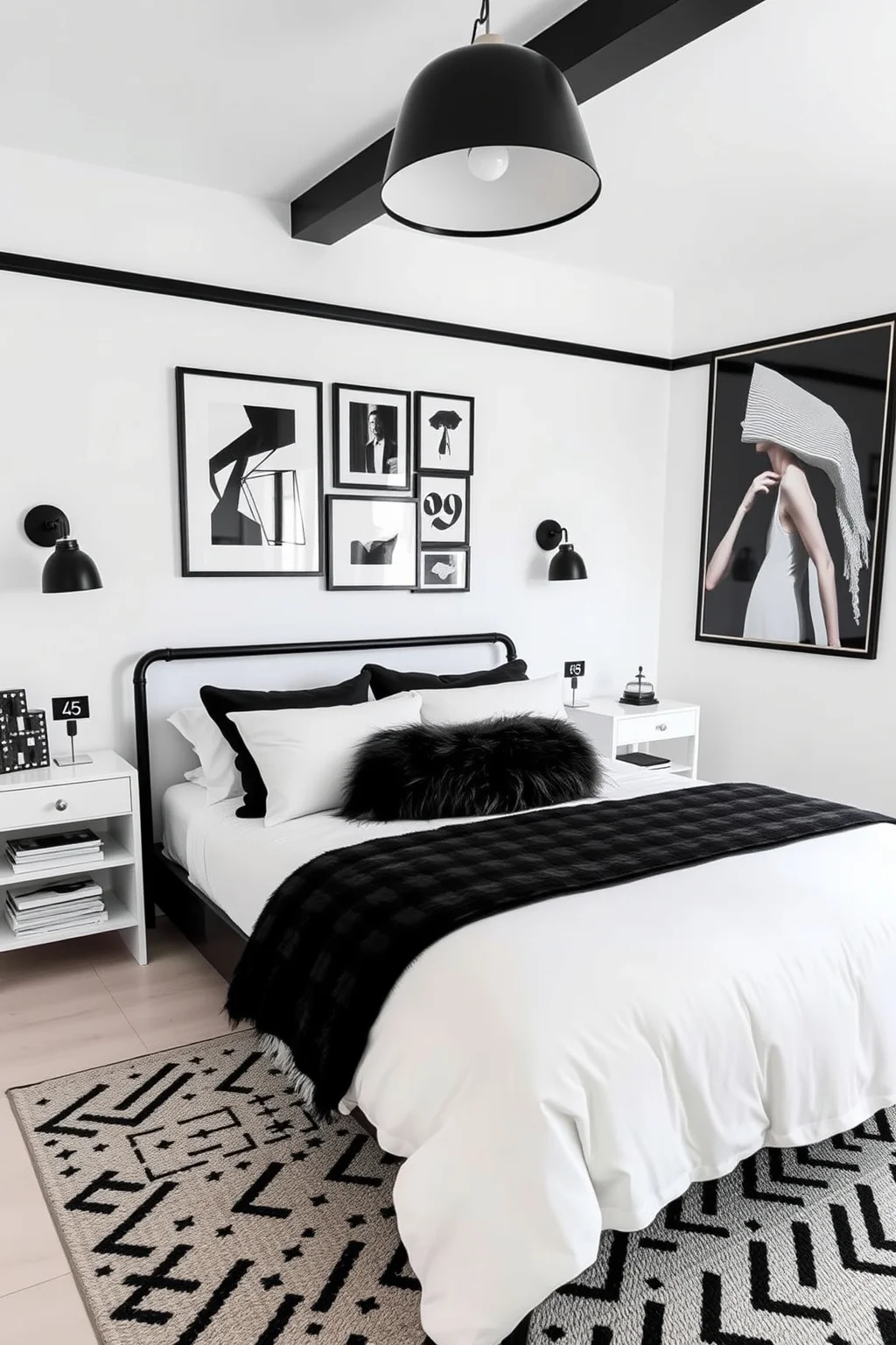 2. Classic Black and White