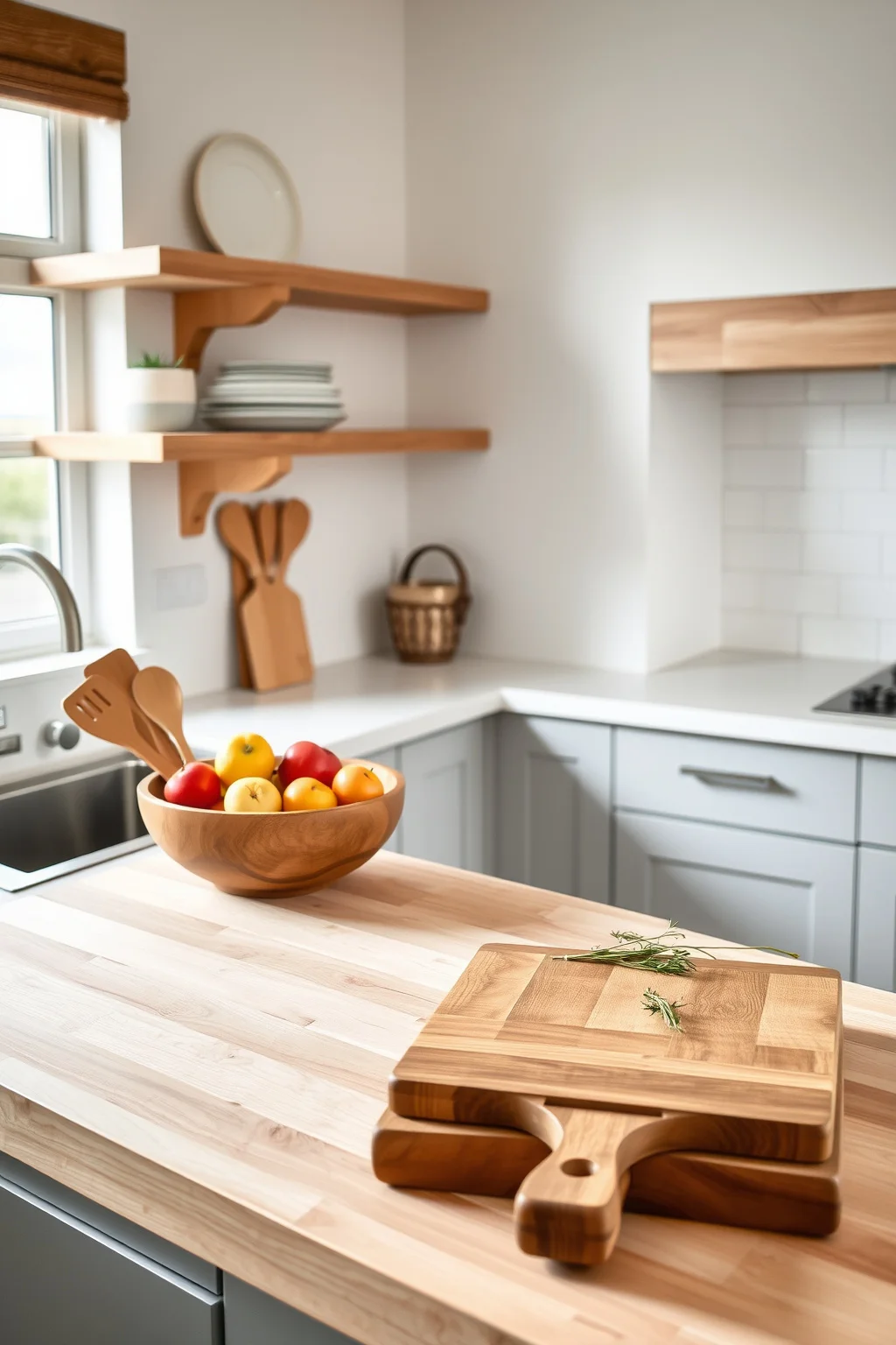 2. Natural Wood Accents