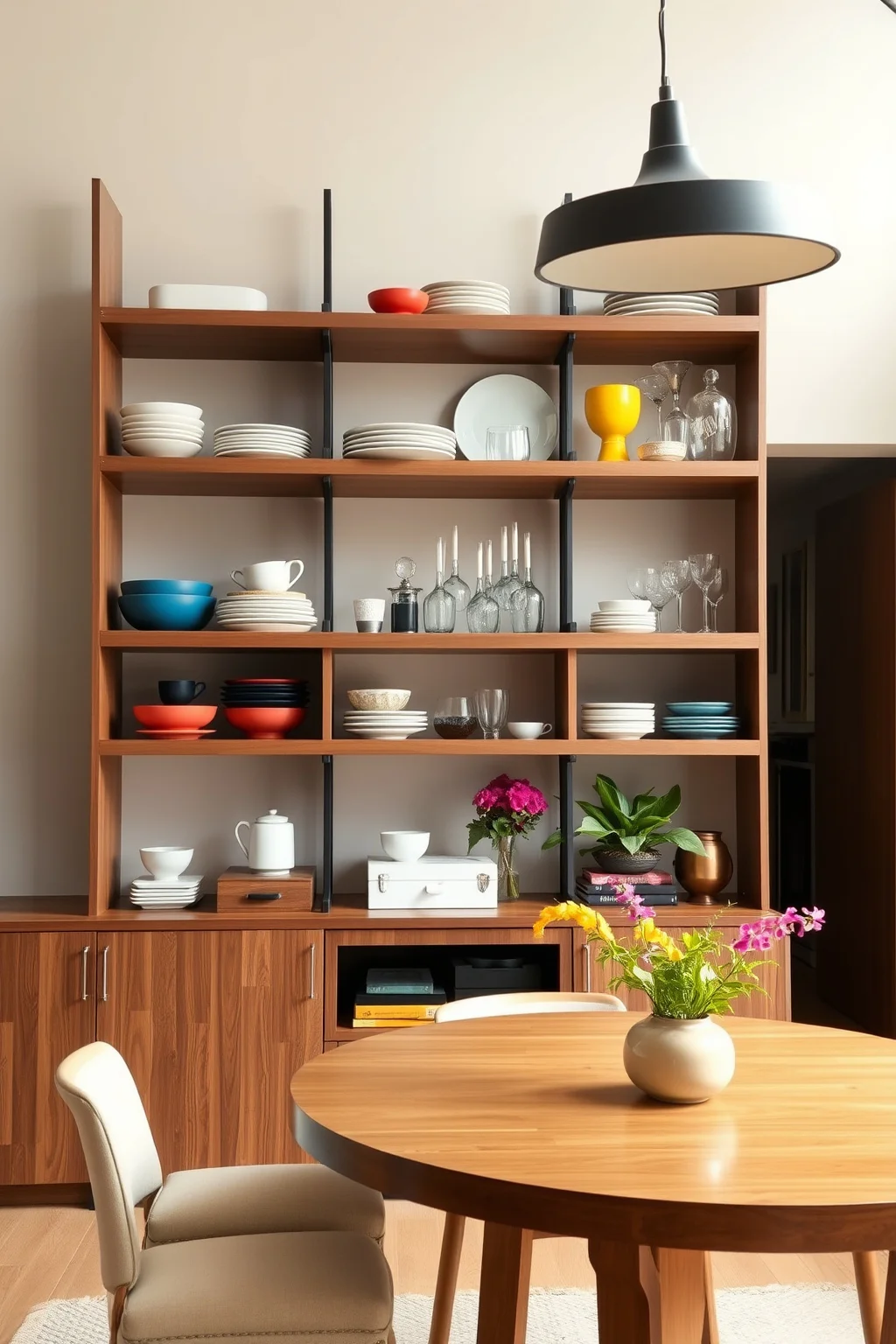 2. Open Shelving