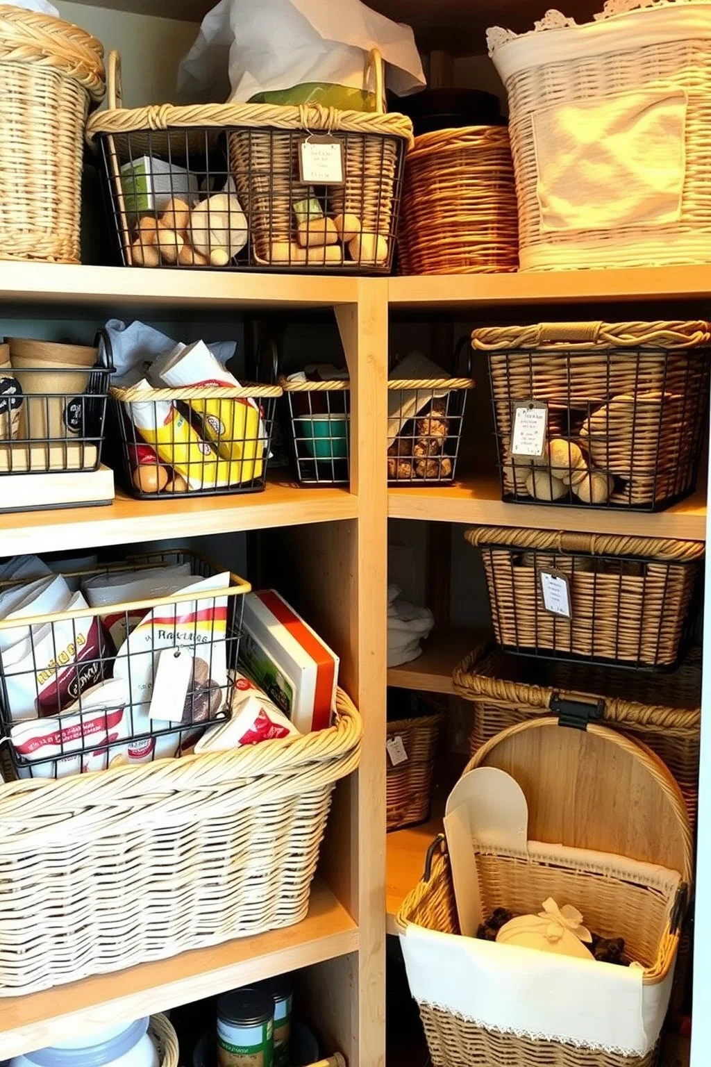 2. Vintage Baskets