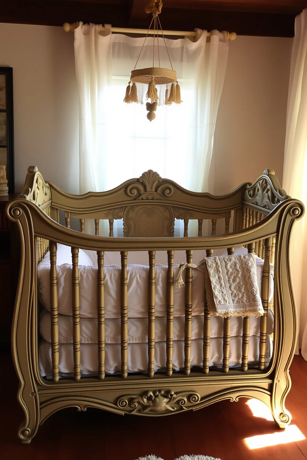 2. Vintage Crib