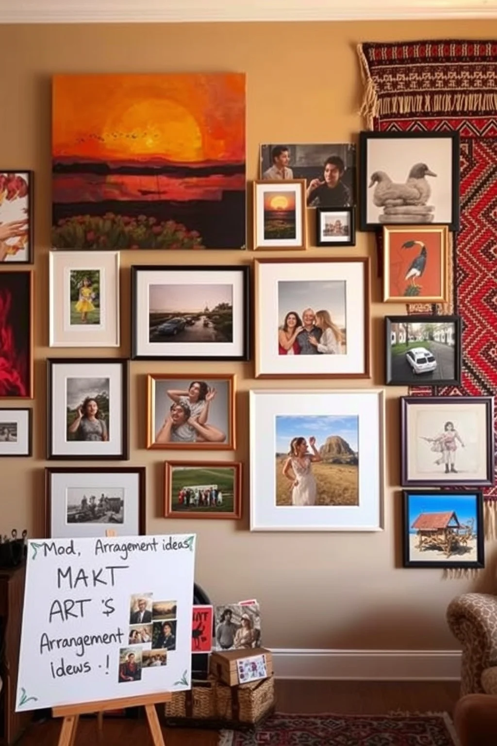 3. Bold Wall Art