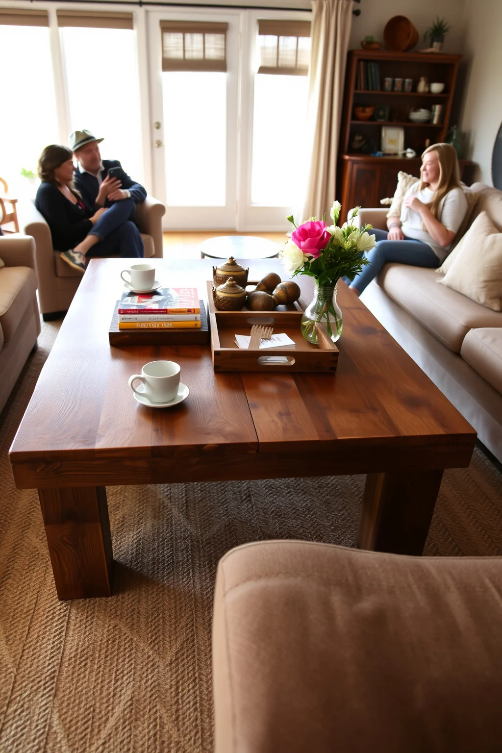 3. Farmhouse Coffee Table