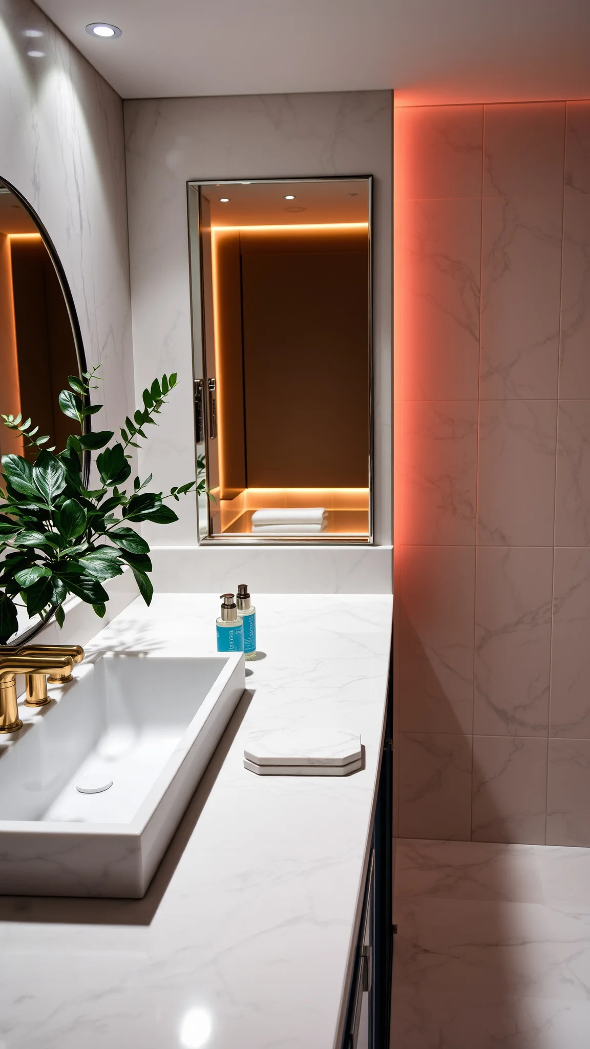 3. Marble Accents