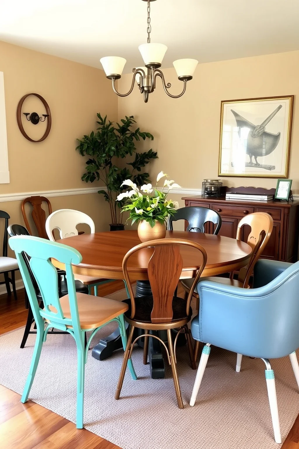 3. Mismatched Dining Chairs