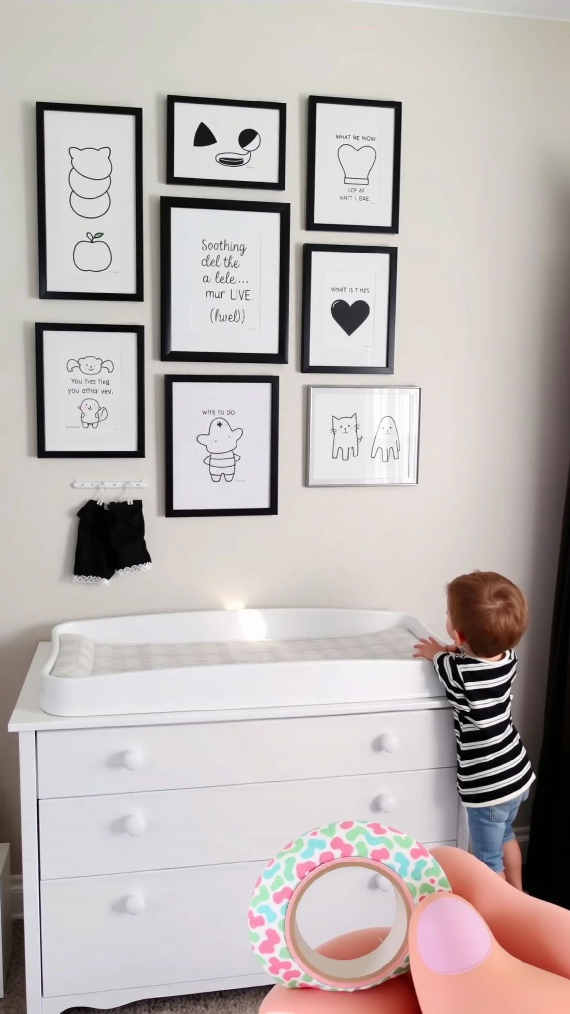 3. Monochrome Wall Art
