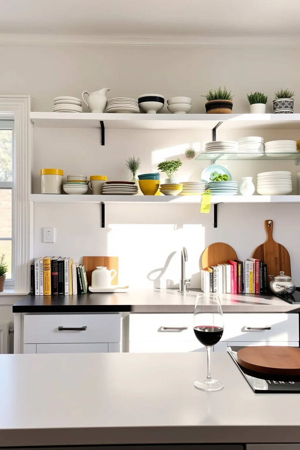 3. Open Shelving