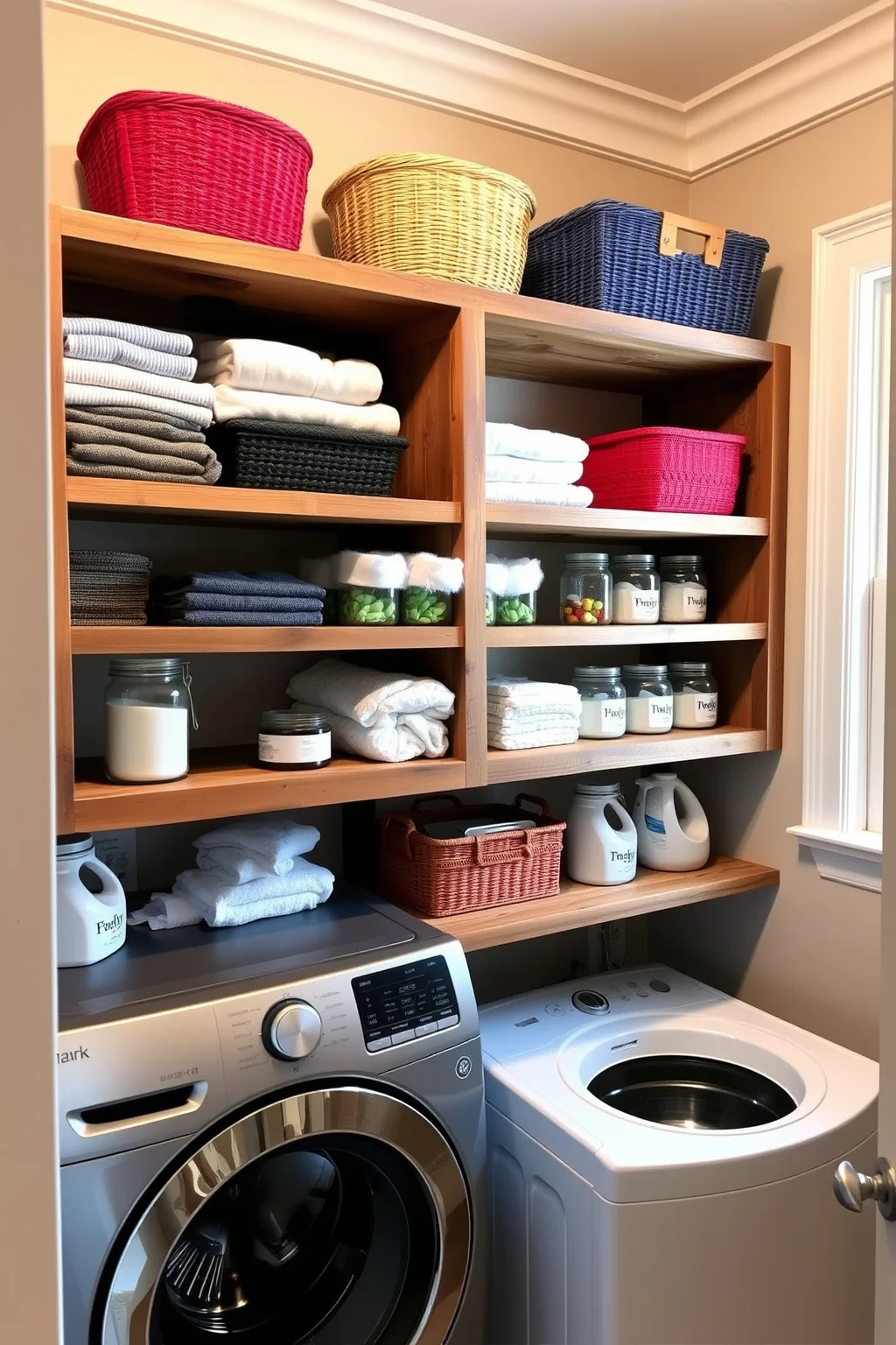 3. Open Shelving