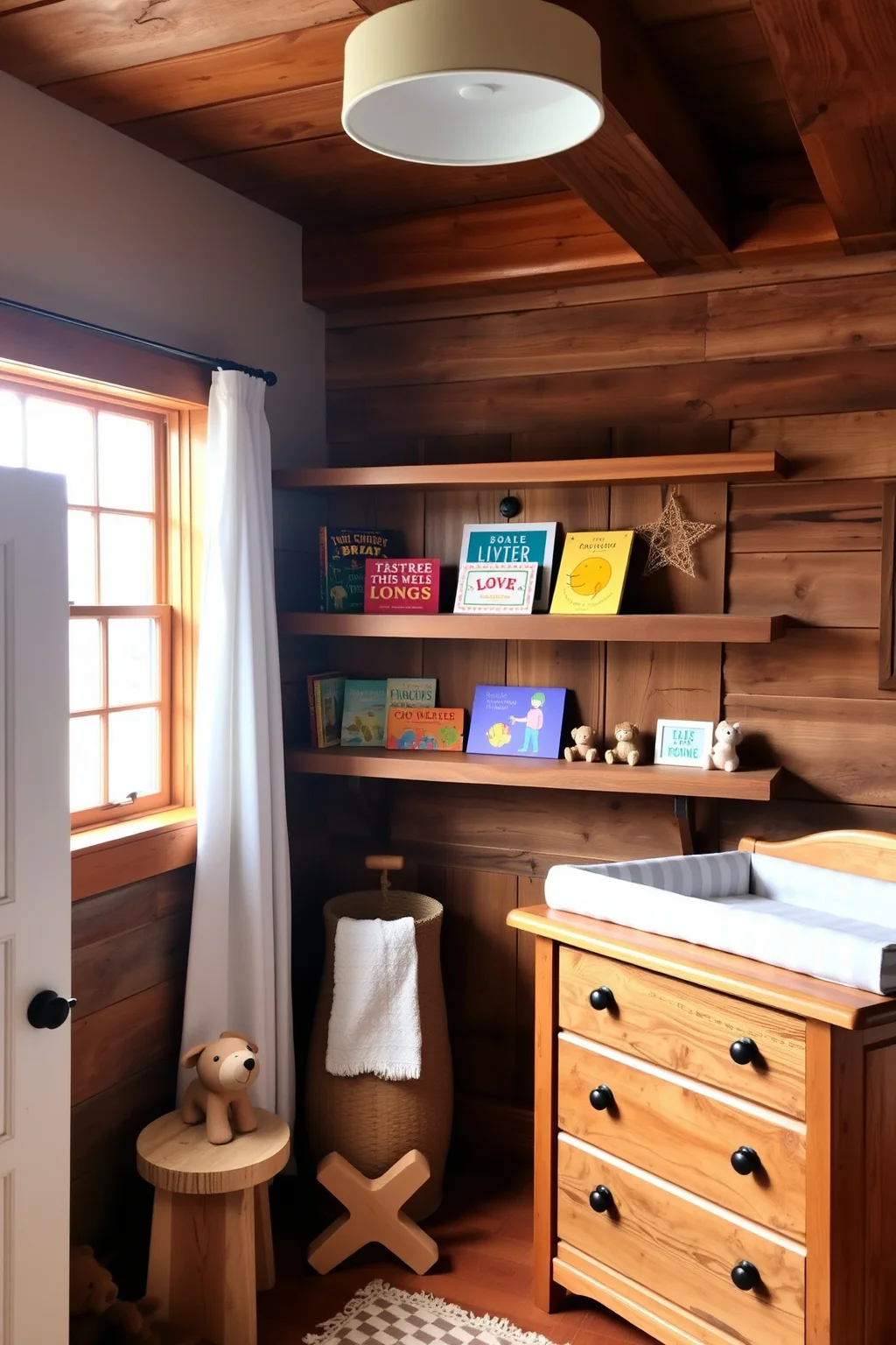 3. Rustic Wooden Accents