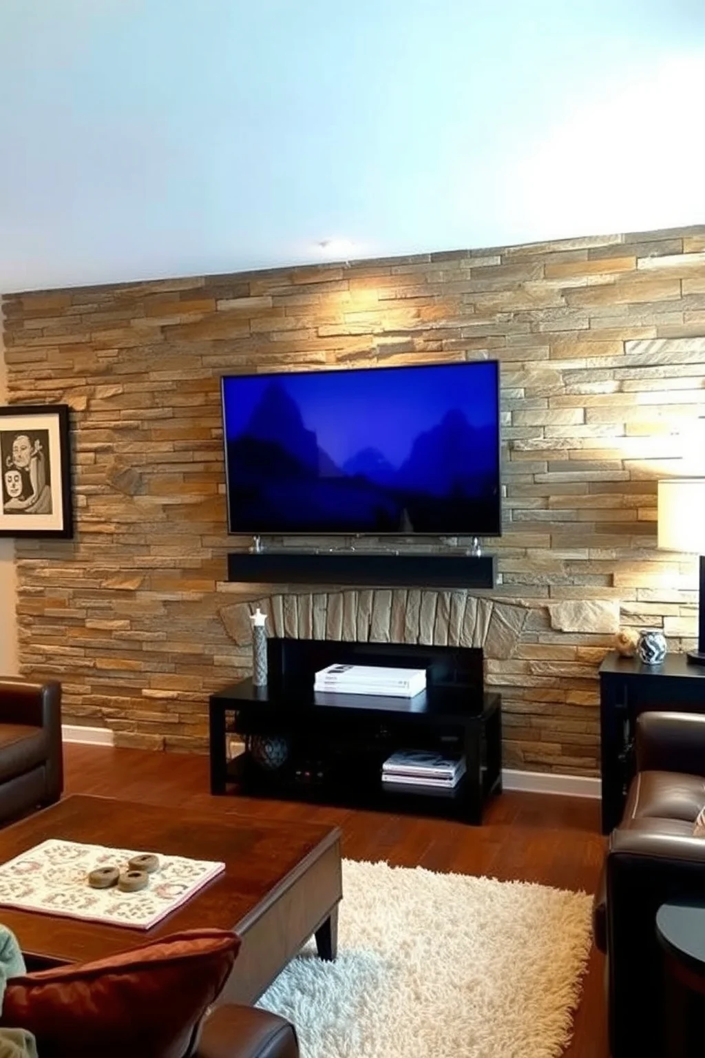 3. Textured Accent Wall