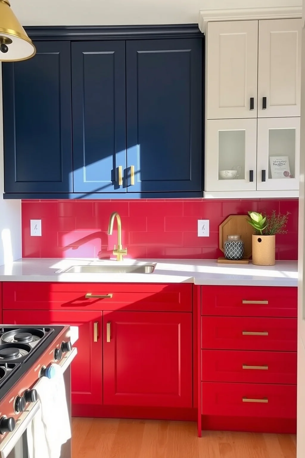 4. Colorful Cabinetry